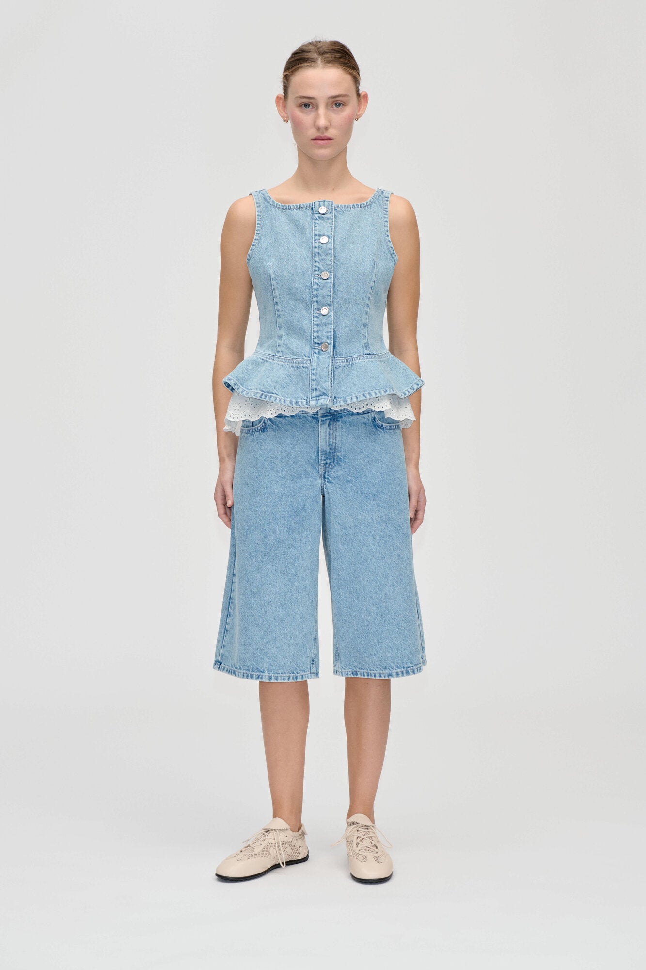 2514 Logoed Loop Jorts - Denim Blue